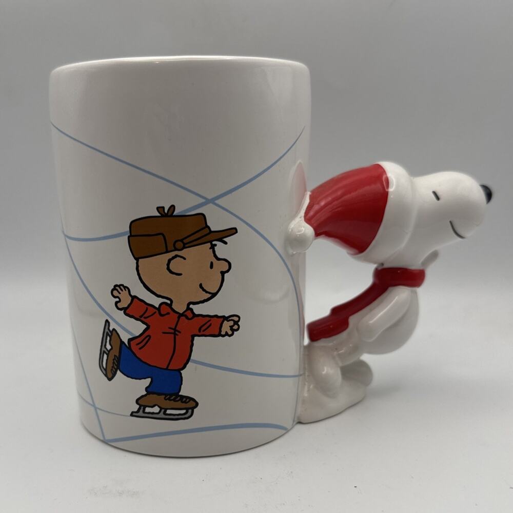 Peanuts 50th Anniversary Teleflora Mug Charlie Brown Christmas Snoopy Handle